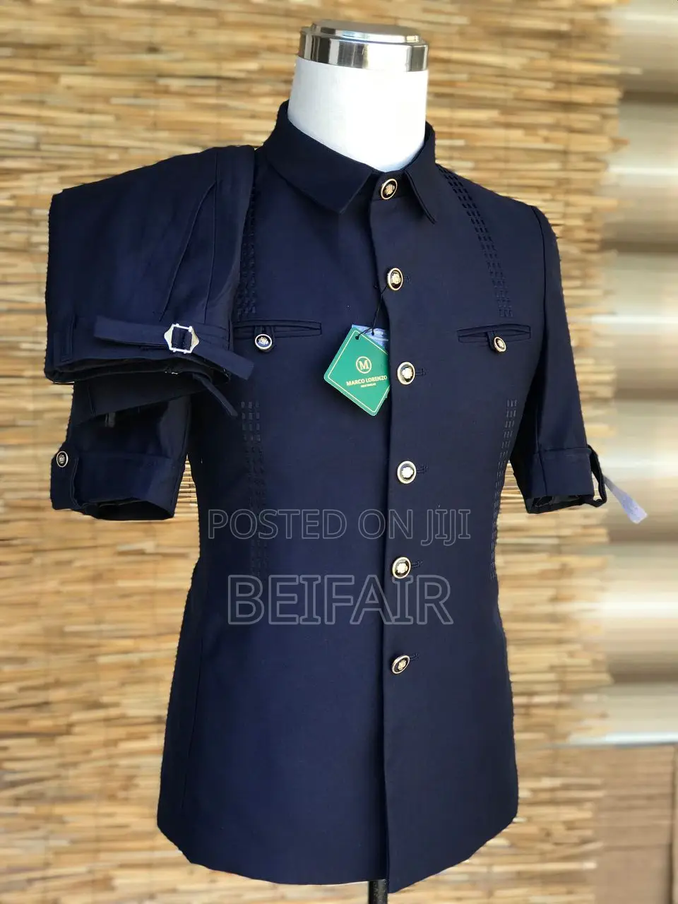 Kaunda Suti Mikono Mifupi | Short Sleeves Kaunda Suits