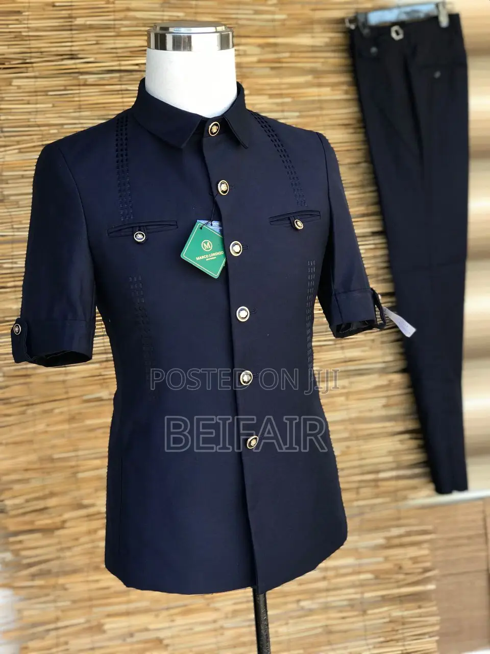 Kaunda Suti Mikono Mifupi | Short Sleeves Kaunda Suits