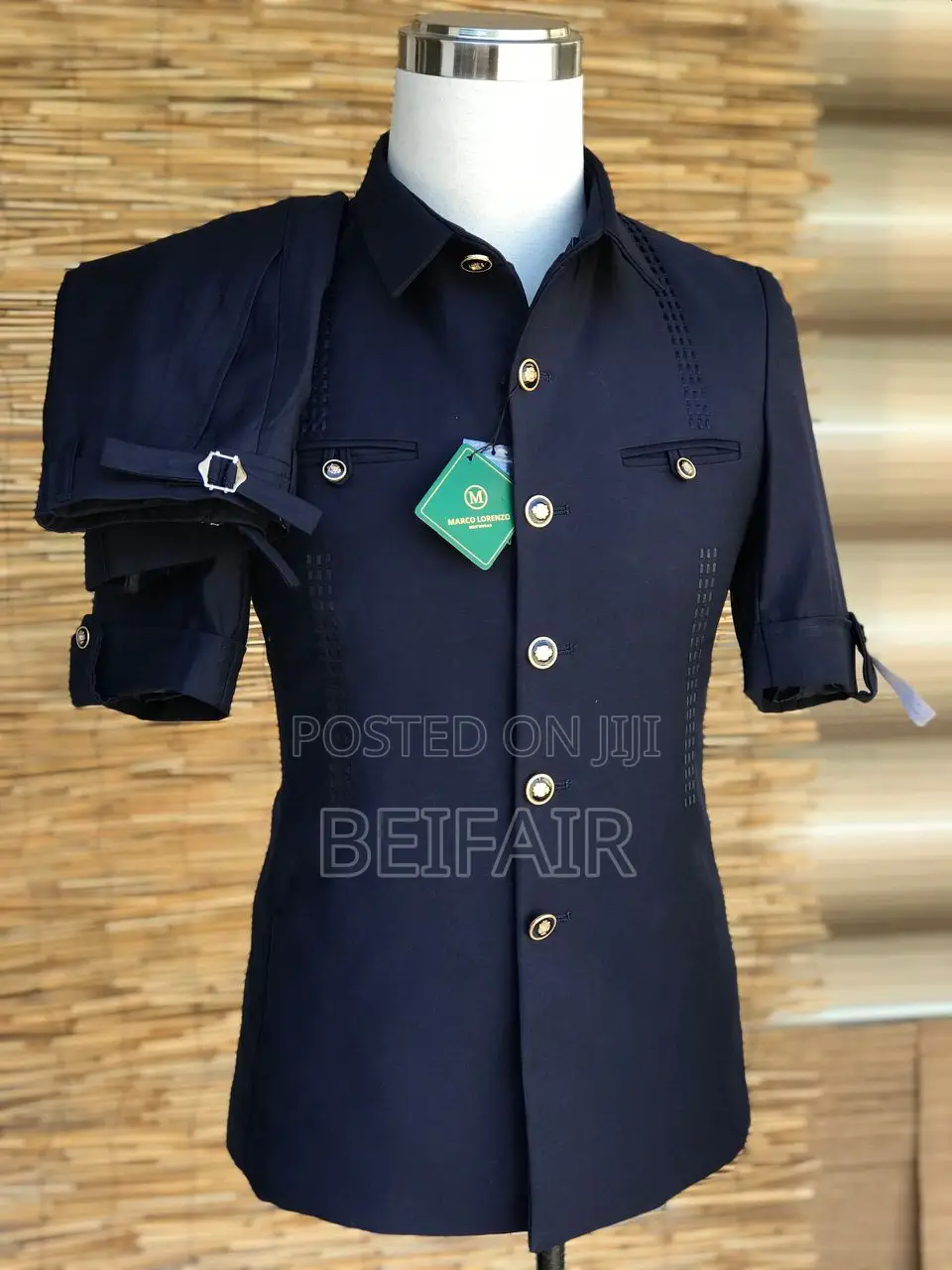 Kaunda Suti Mikono Mifupi | Short Sleeves Kaunda Suits