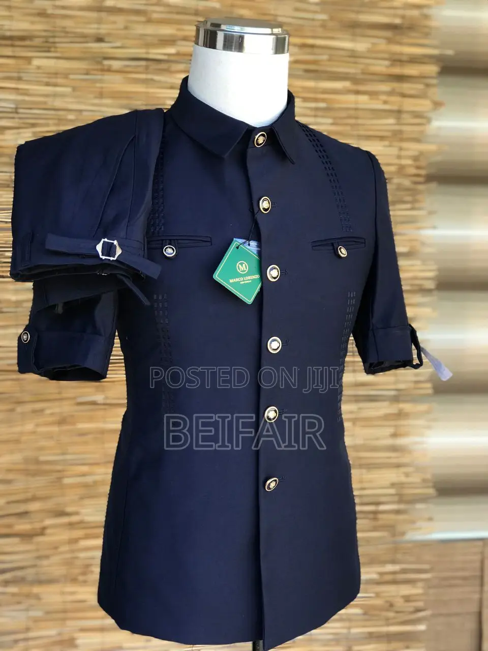 Kaunda Suti Mikono Mifupi | Short Sleeves Kaunda Suits