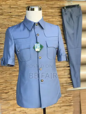 Kaunda Suti Mikono Mifupi | Short Sleeves Kaunda Suits