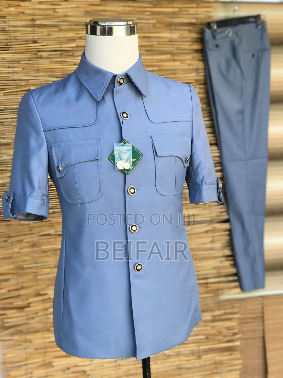 Kaunda Suti Mikono Mifupi | Short Sleeves Kaunda Suits