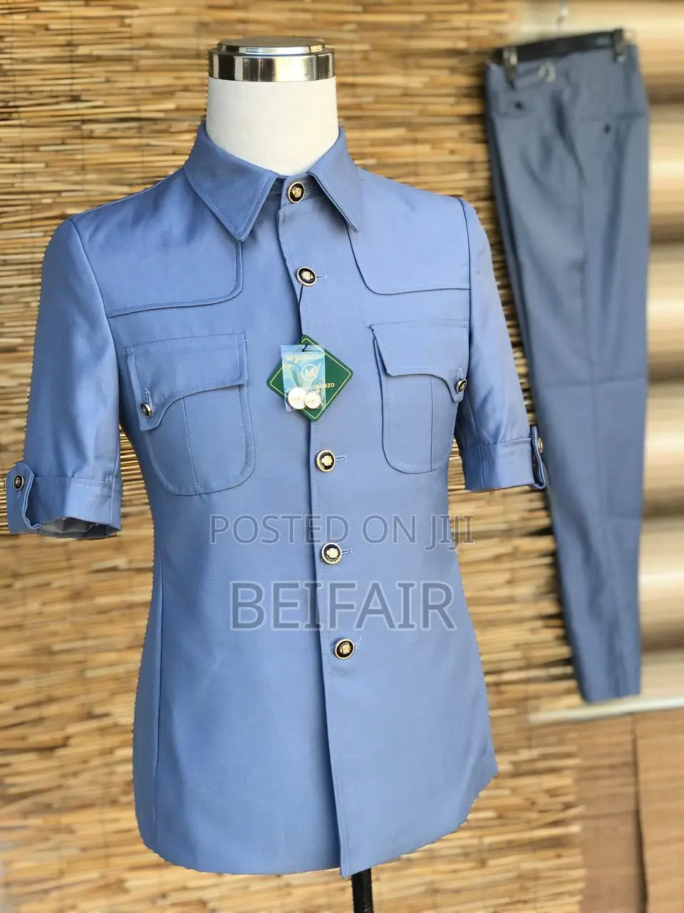 Kaunda Suti Mikono Mifupi | Short Sleeves Kaunda Suits