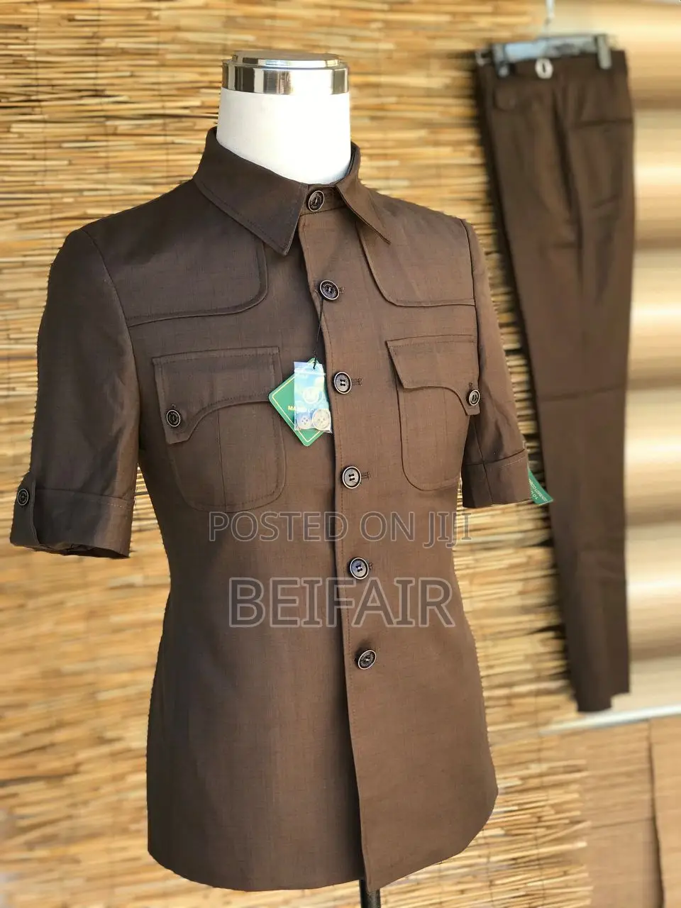 Kaunda Suti Mikono Mifupi | Short Sleeves Kaunda Suits