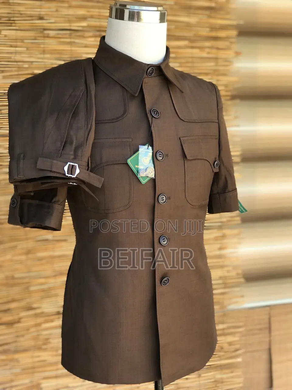 Kaunda Suti Mikono Mifupi | Short Sleeves Kaunda Suits