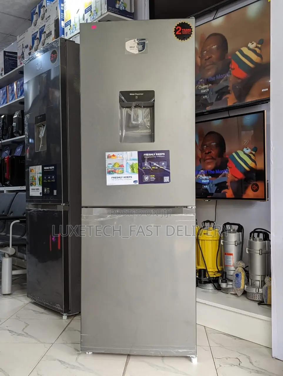 Mr UK Refrigerator 243 Litres With Water Dispenser Fast Cool