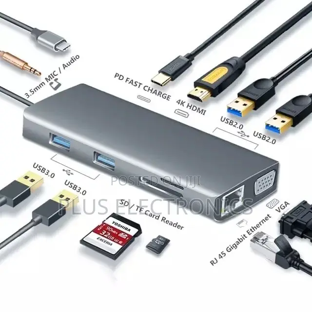 12 in 1 Type-C Docking Station