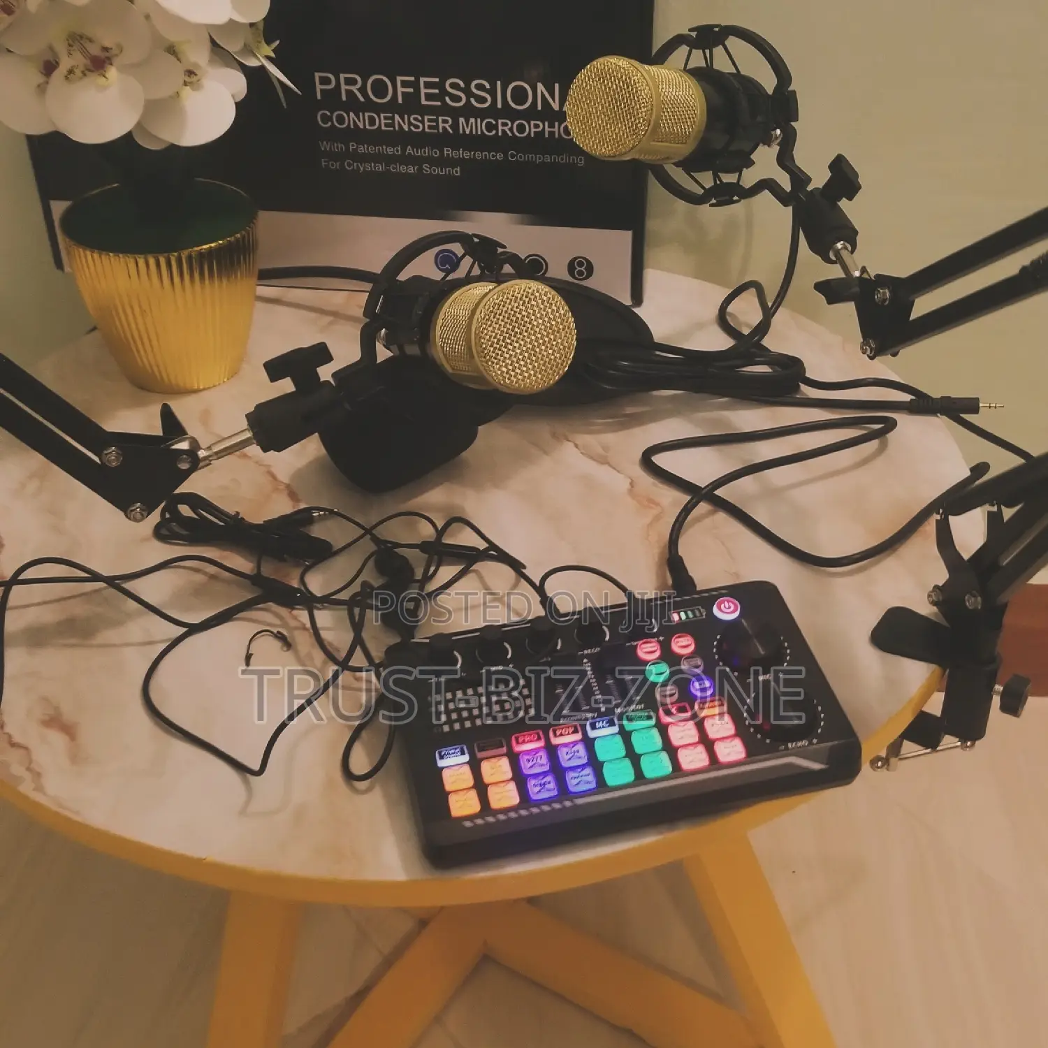 Studio Kit Set 2microphone( New Brand Sound Card)