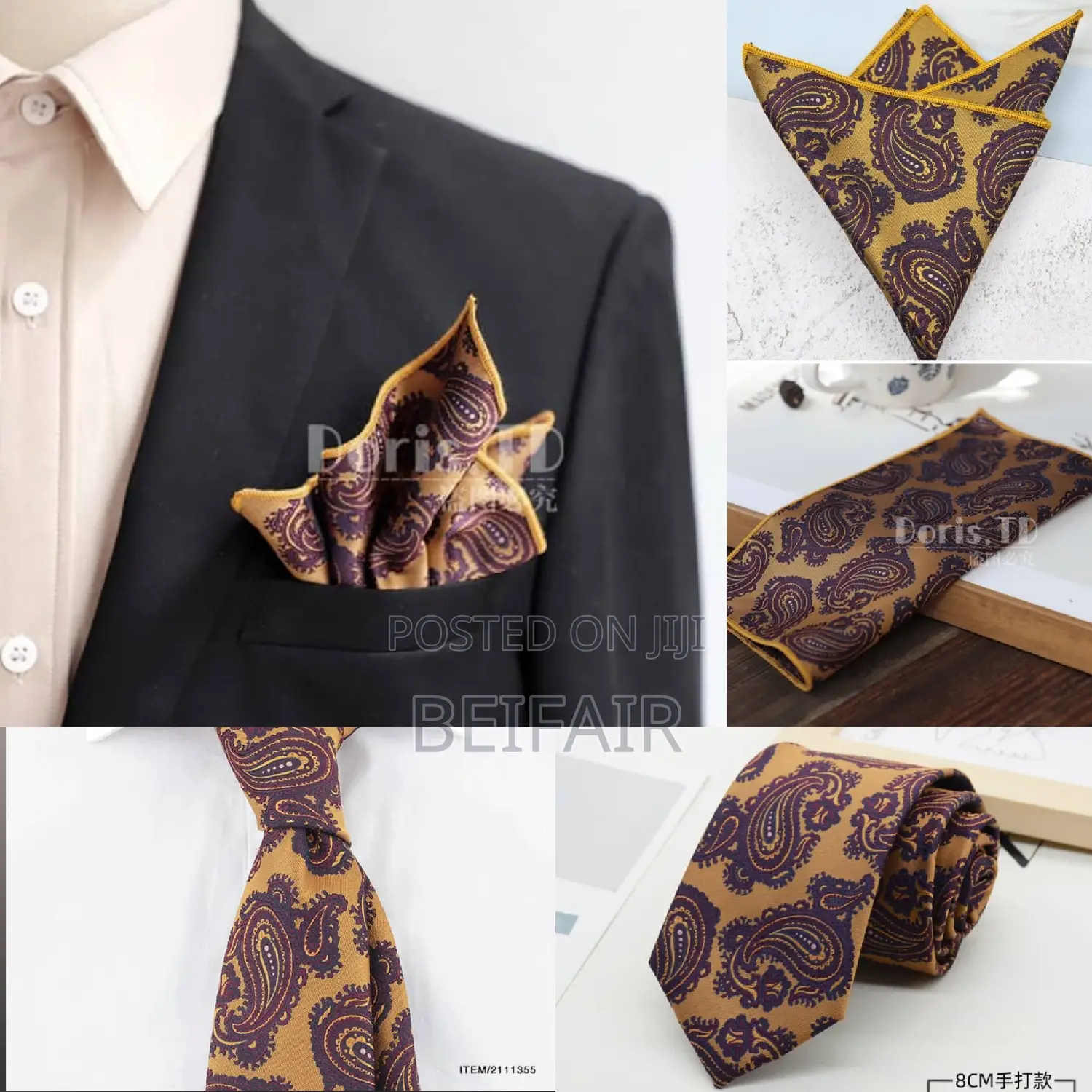 Tai Na Kitambaa Cha Mfukoni | Tie and Pocket Square