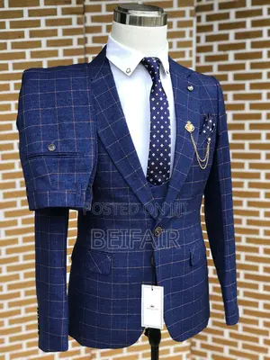 Suti Za Kiume | Men's Suits | High Class | Navy Blue