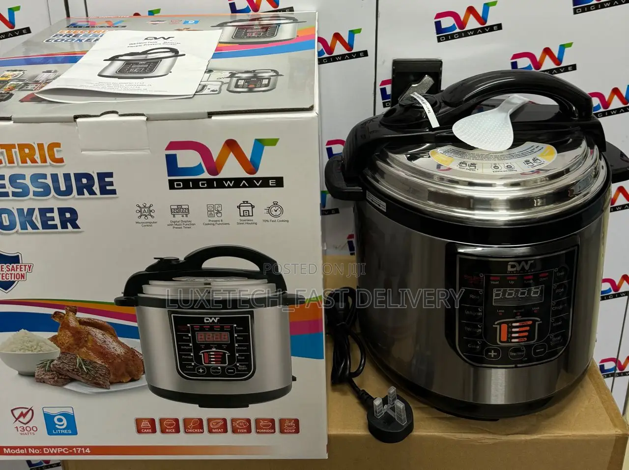Electric Pressure Cooker 9l Stainless Steel Original