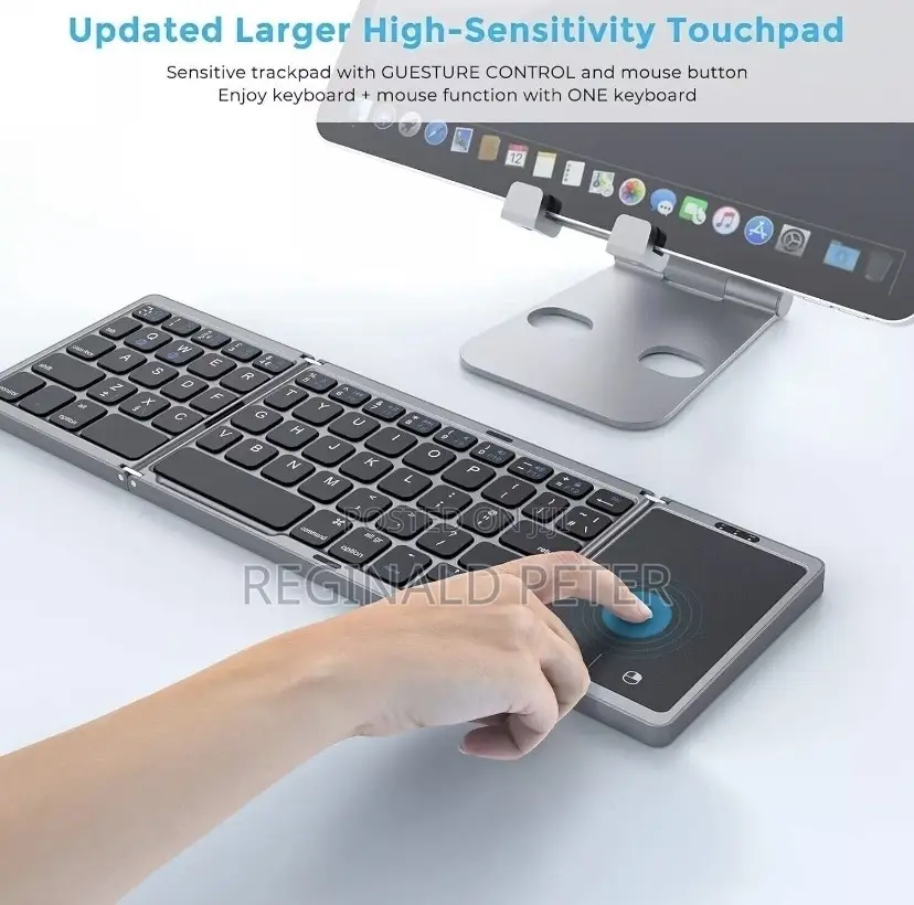 Foldable Bluetooth Keyboard Touchpad Rechargeable