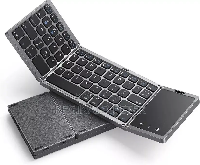 Foldable Bluetooth Keyboard Touchpad Rechargeable