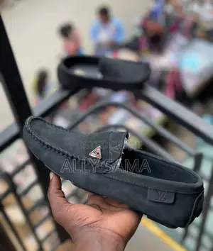 Mens Loafers Black More Brand Material Leather
