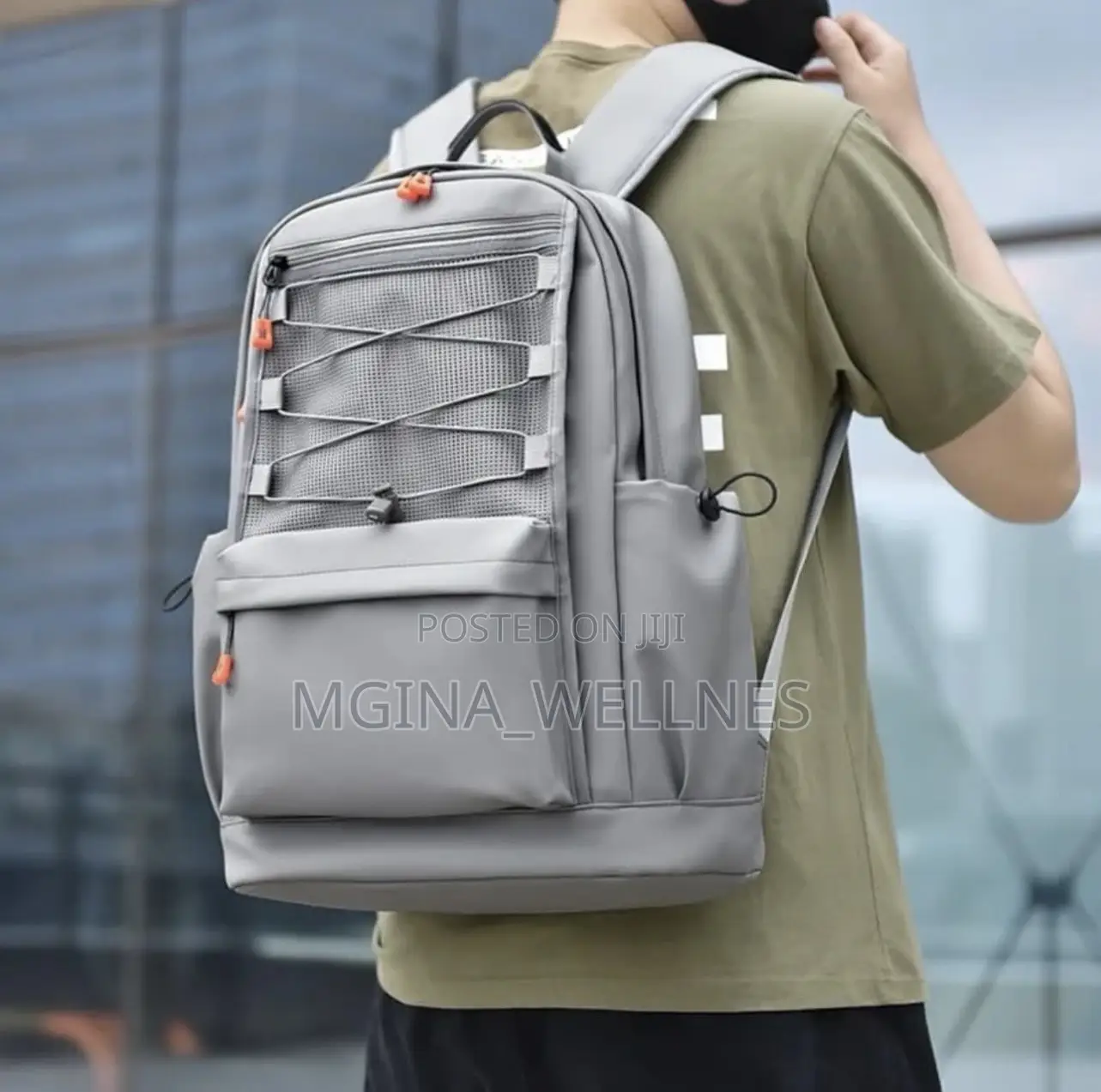 Fabric Backpack Bag With Charge Port and Waterproof