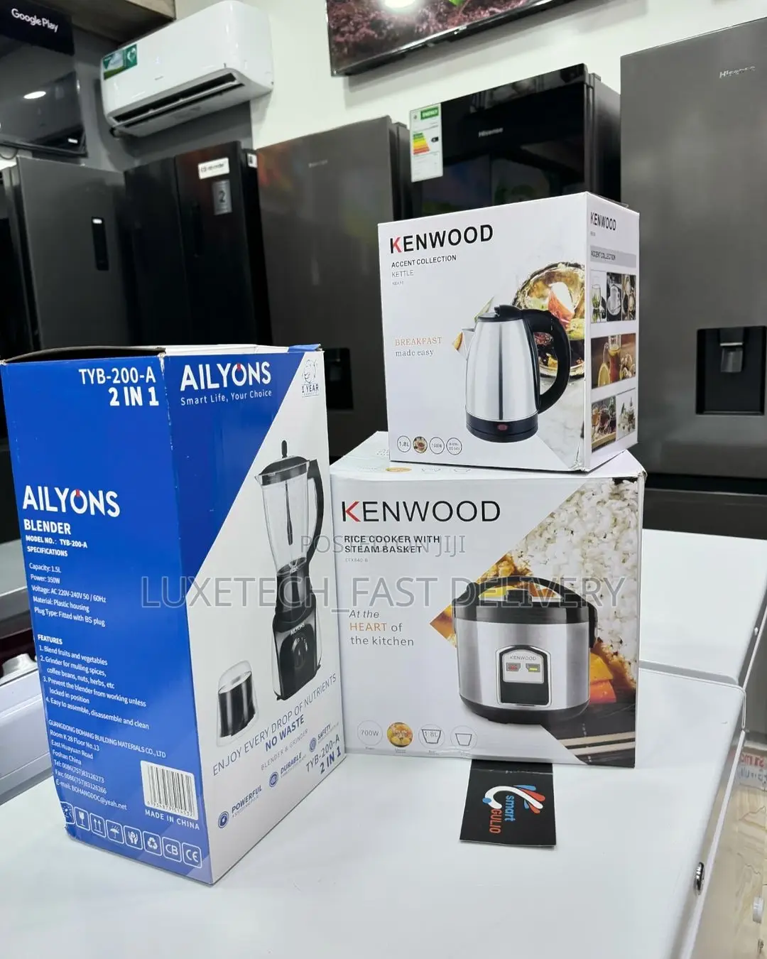 Offer Package Kettle, Rice Cooker, Blender