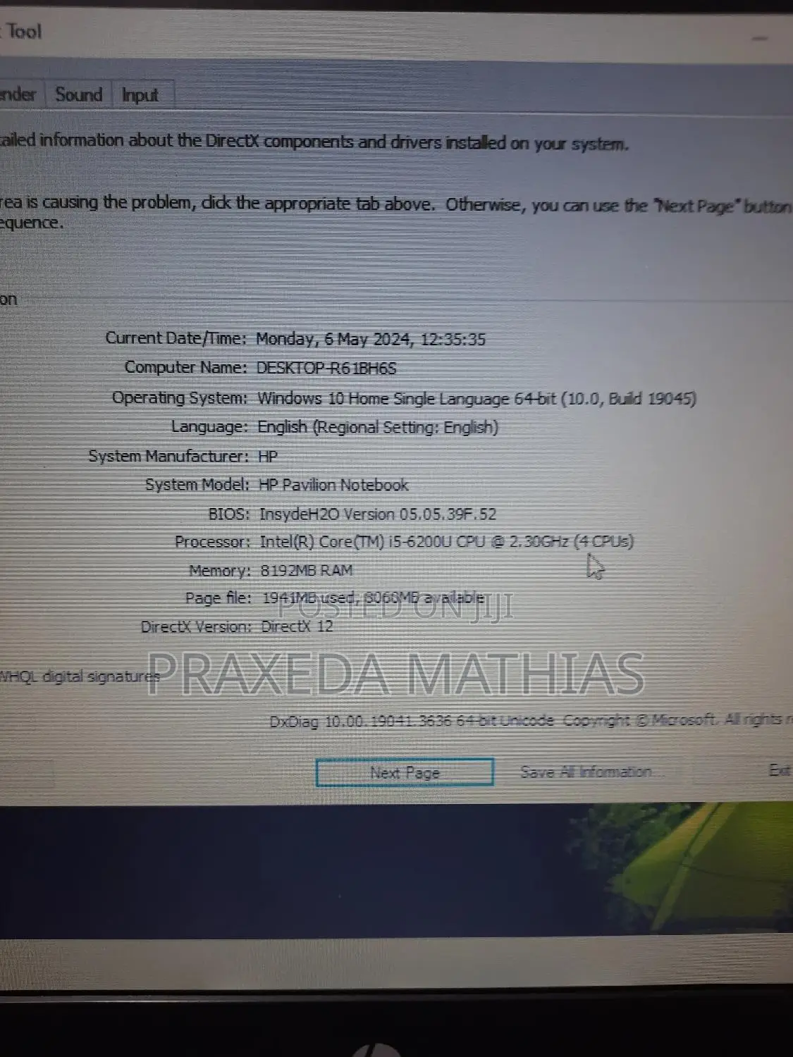 Laptop HP Pavilion 15 8GB Intel Core I5 HDD 500GB