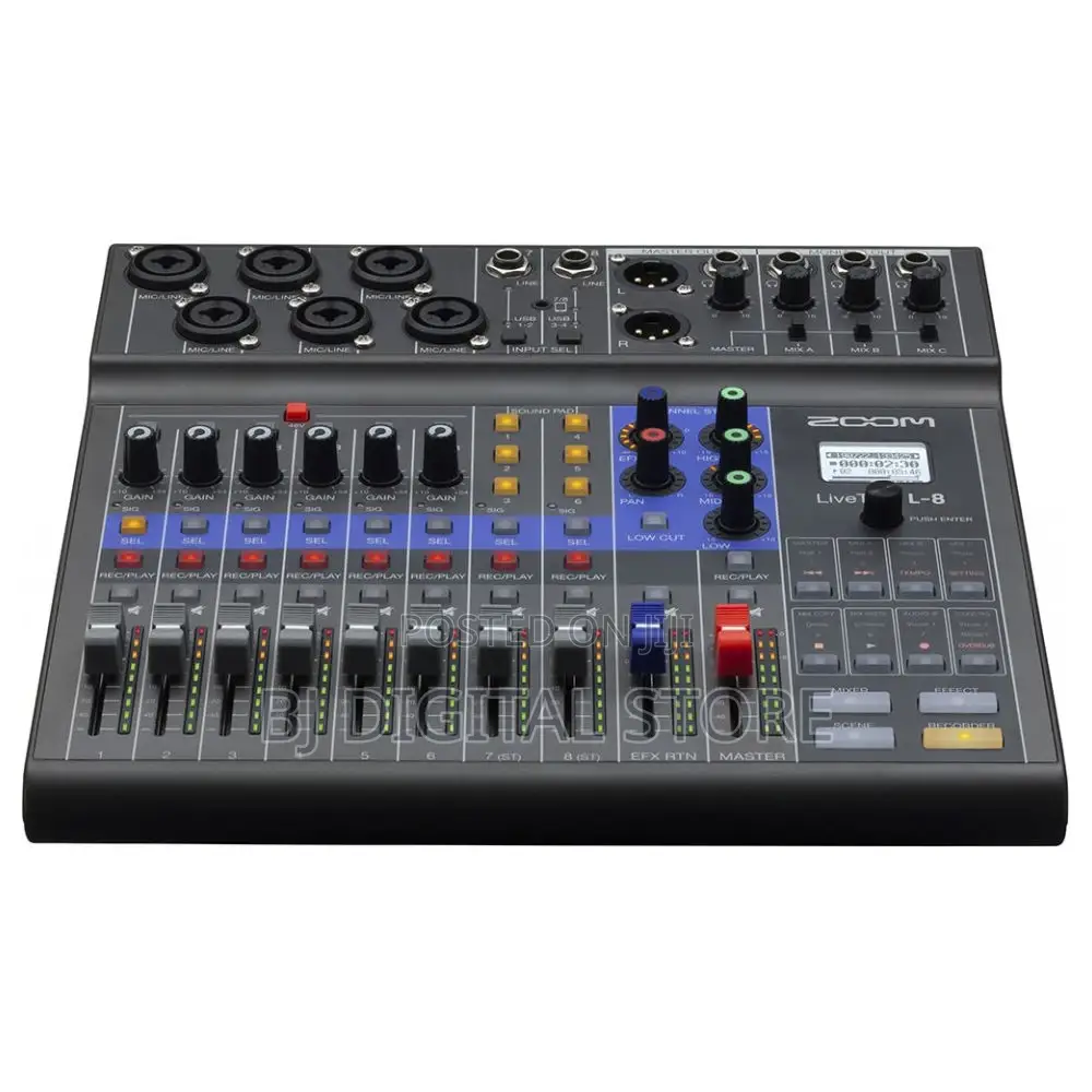 Zoom Livetrak L-8 Portable 8-Channel Digital Mixer and Multi