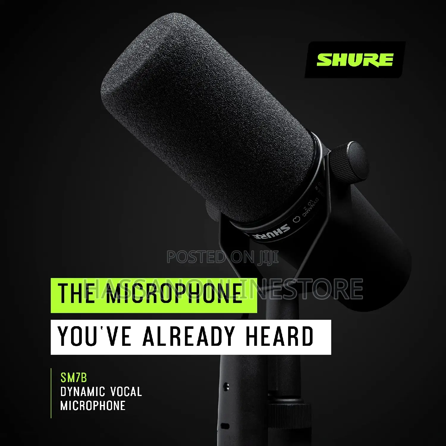 Shure Sm7b Dynamic Vocal Microphone