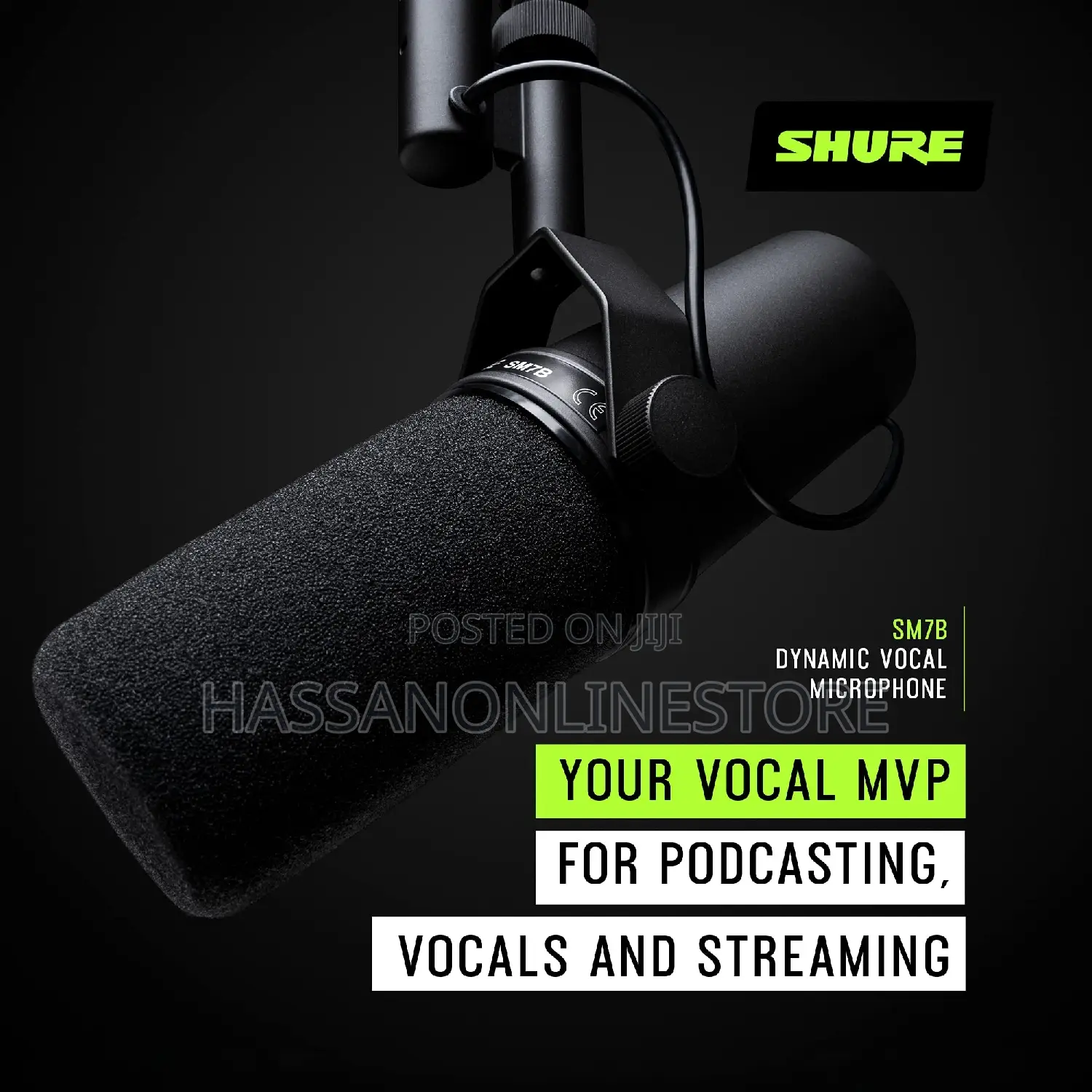 Shure Sm7b Dynamic Vocal Microphone