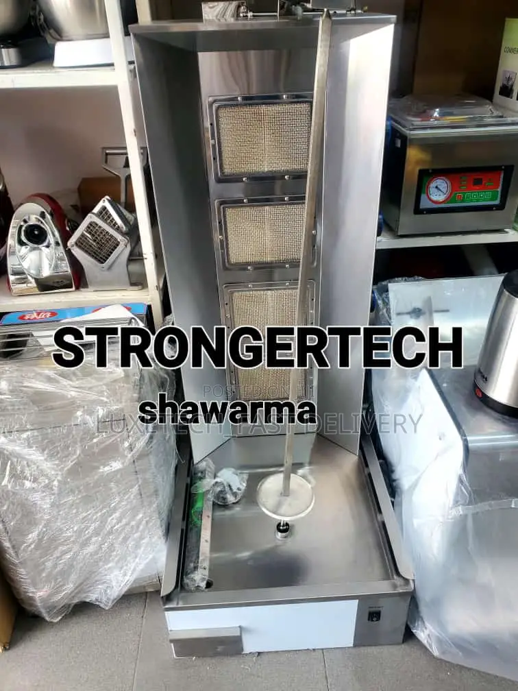 Shawarma Machine 4 Burners Stainless Steel