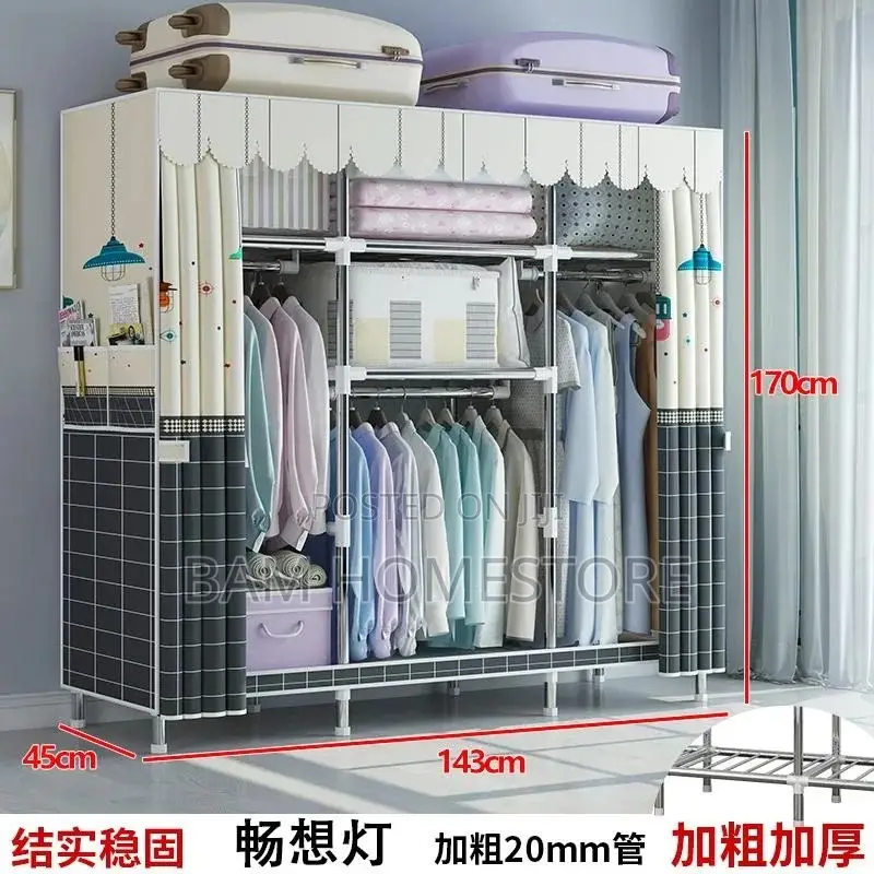 Collapsible Wadrobe-Kabati Ya Chuma 3 Doors