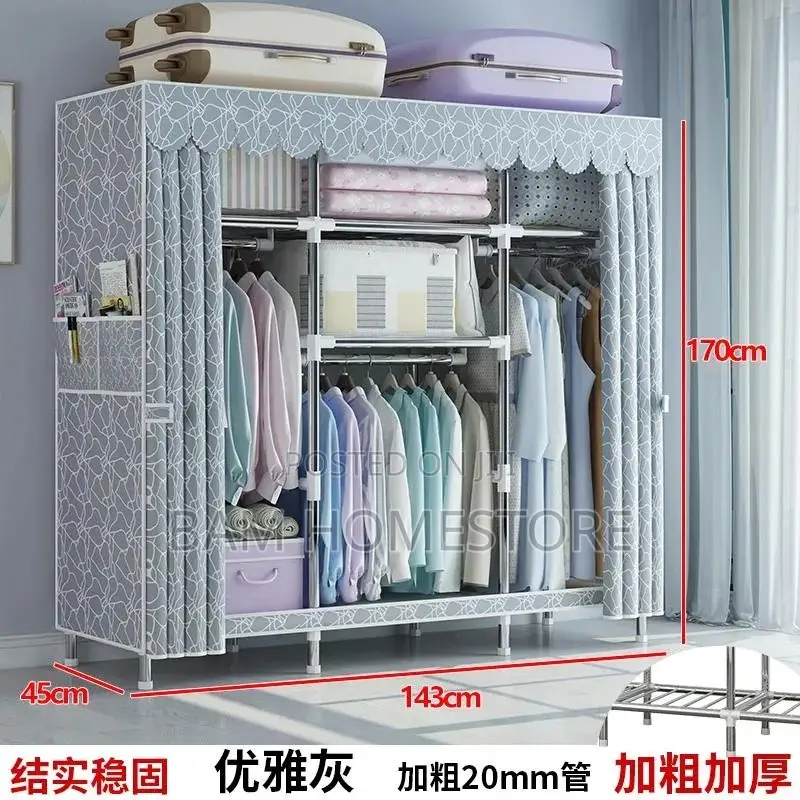 Collapsible Wadrobe-Kabati Ya Chuma 3 Doors