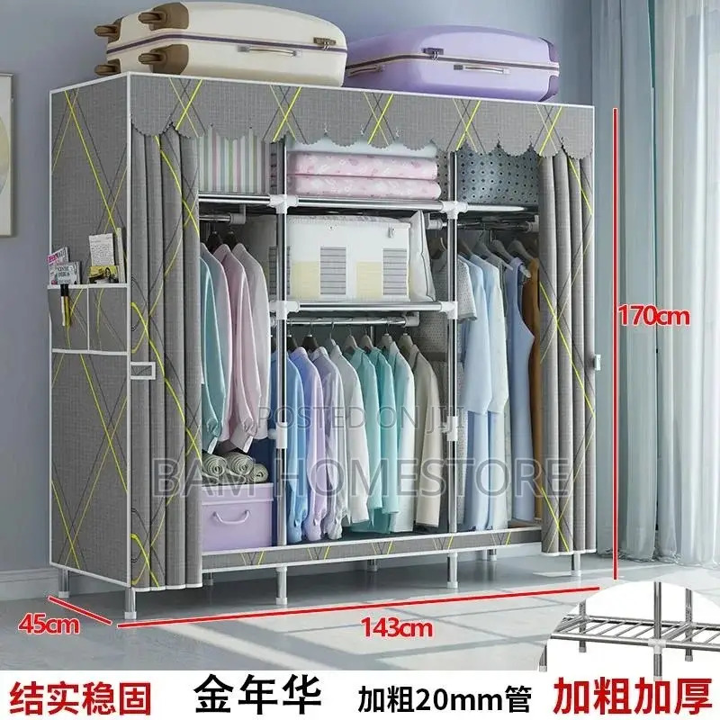 Collapsible Wadrobe-Kabati Ya Chuma 3 Doors