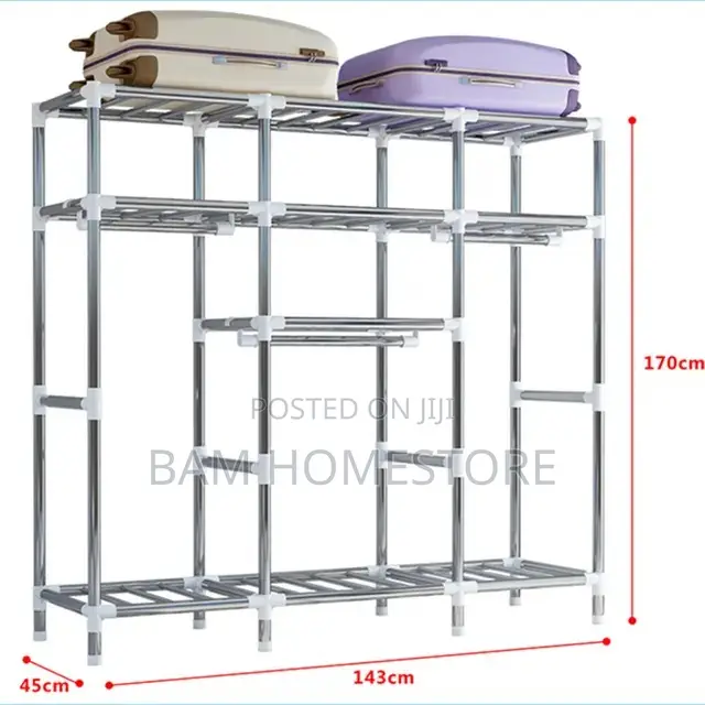 Collapsible Wadrobe-Kabati Ya Chuma 3 Doors