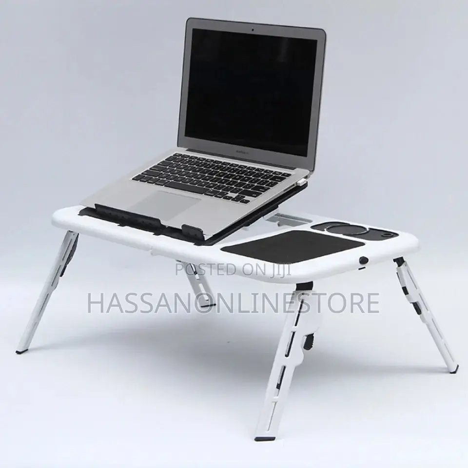 Smart Desk - Foldable Laptop Table With USB Cooling Fans