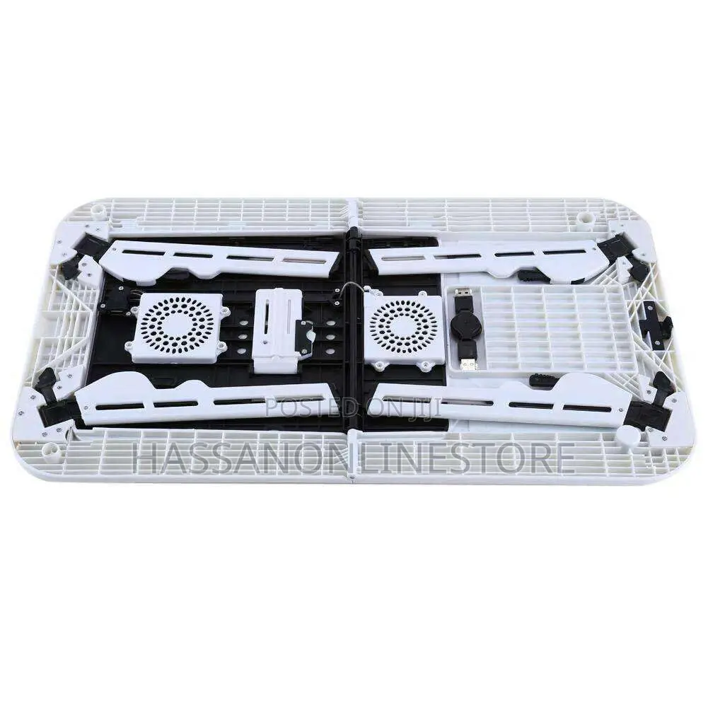Smart Desk - Foldable Laptop Table With USB Cooling Fans