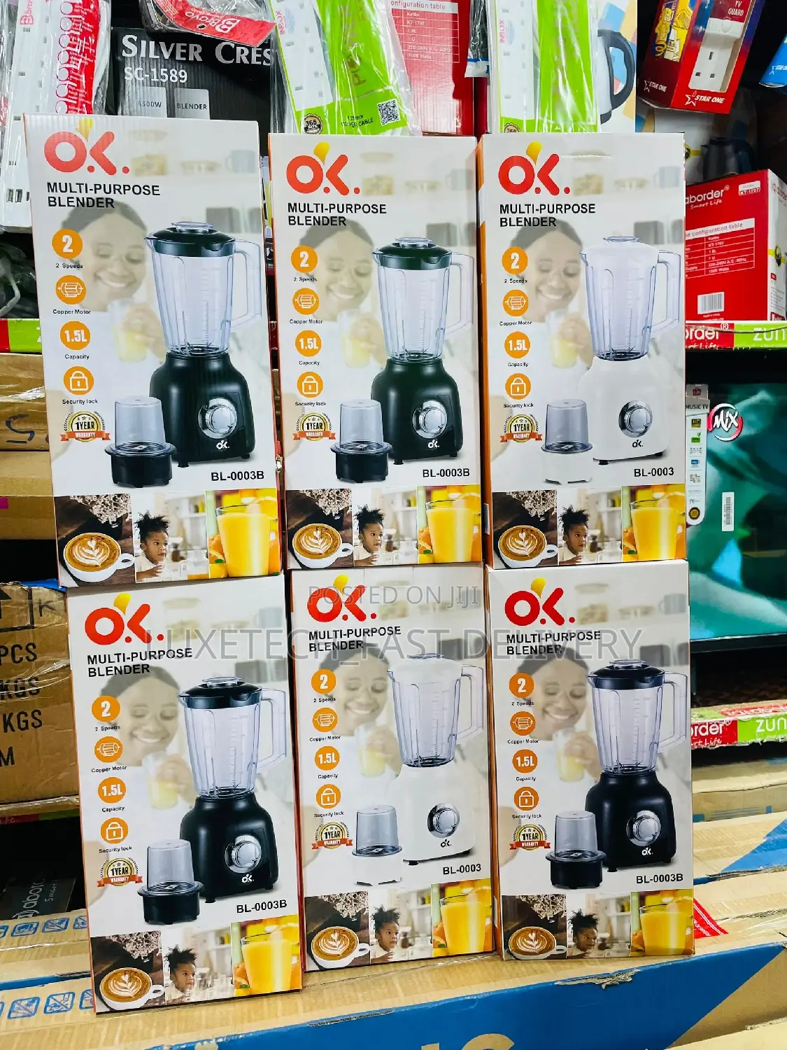 Ok Multi-Purpose Blender 1.5L (2 in 1)