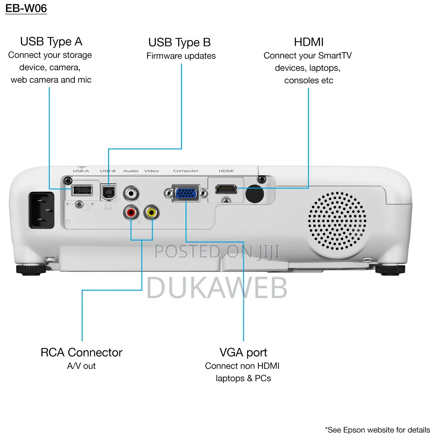 EPSON Projector 3700 Lumens