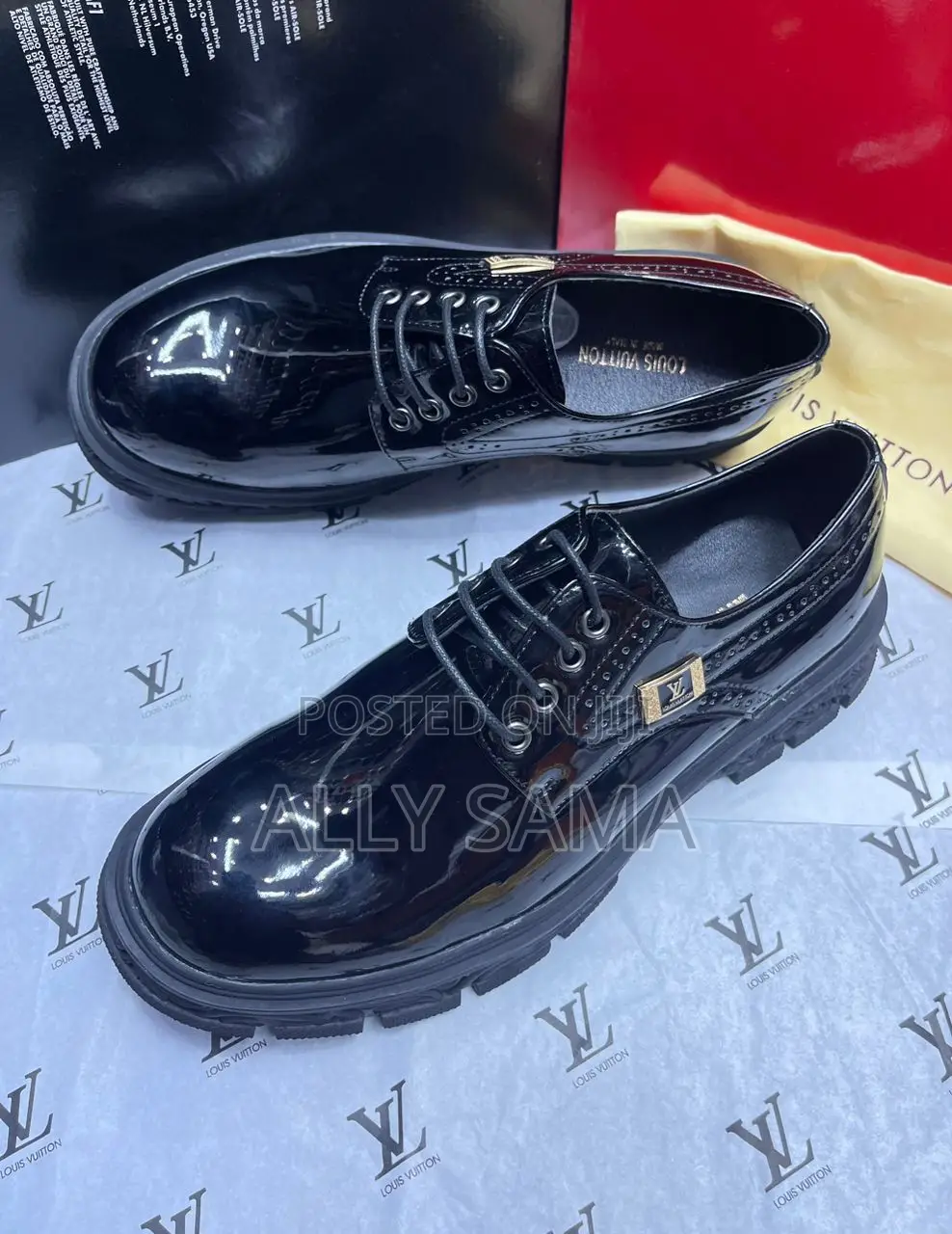 Loafers Boots Black Full Louis Vuitton Original