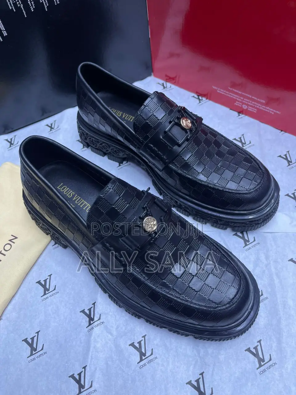 Loafers Boots Black Full Louis Vuitton Original