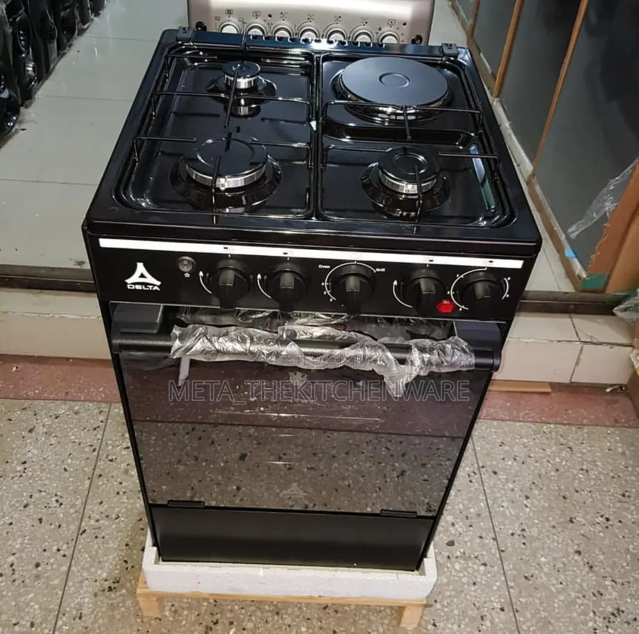 Delta Cooker 4 Burners (3gas + 1electric + Oven) 50x55cm