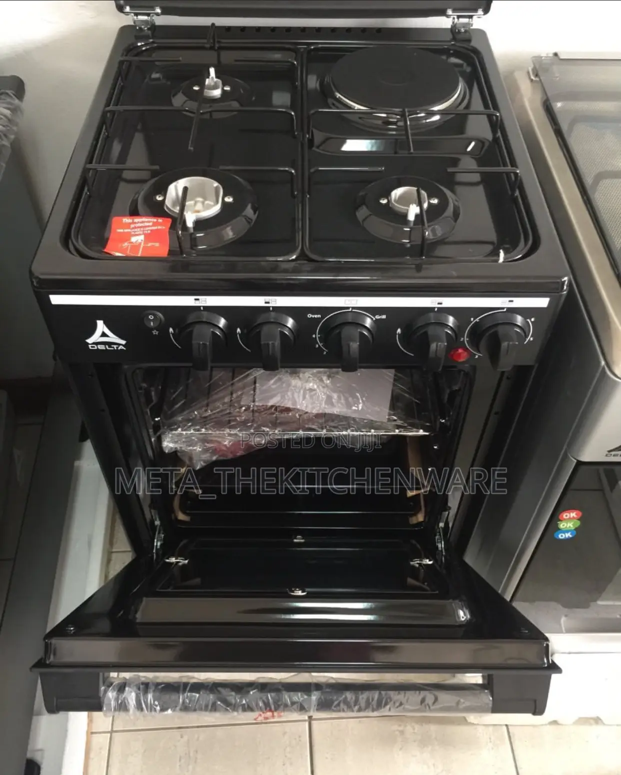 Delta Cooker 4 Burners (3gas + 1electric + Oven) 50x55cm