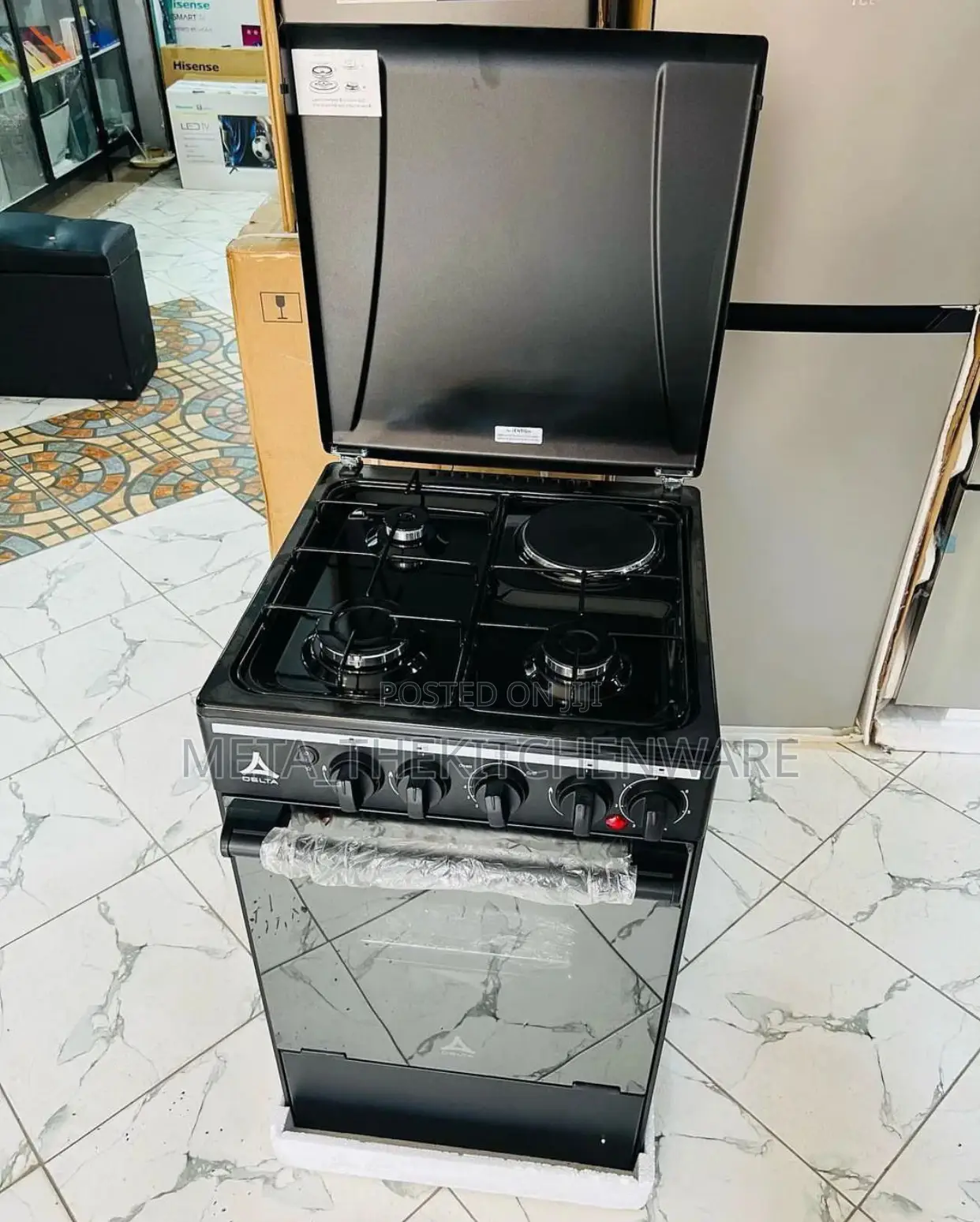 Delta Cooker 4 Burners (3gas + 1electric + Oven) 50x55cm