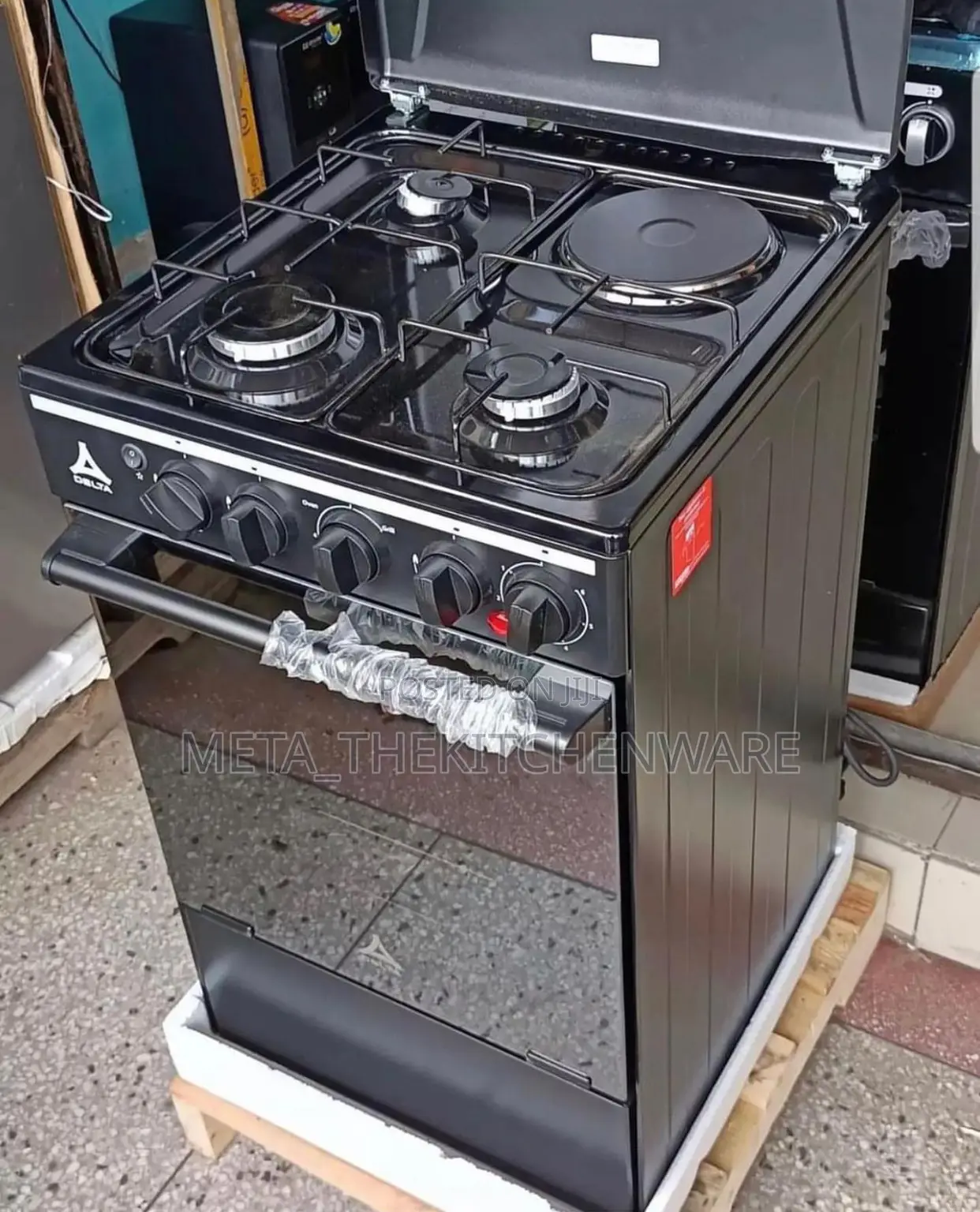 Delta Cooker 4 Burners (3gas + 1electric + Oven) 50x55cm