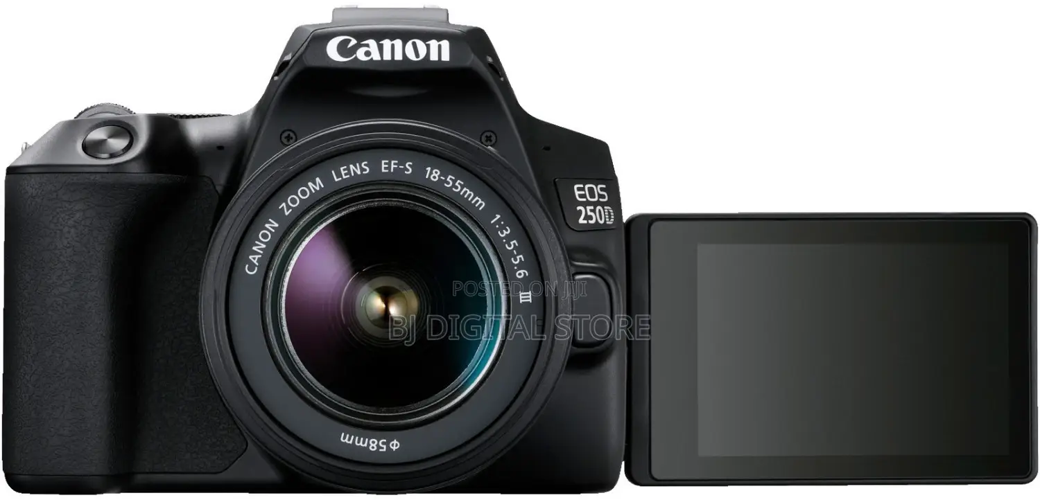 Canon EOS 250 DSLR Camera With 18-135mm Lens