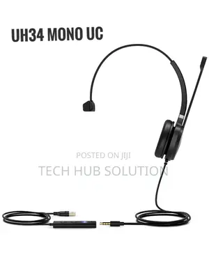 Yealink Usb Wired Headset Uh34 Lite Mono Uc