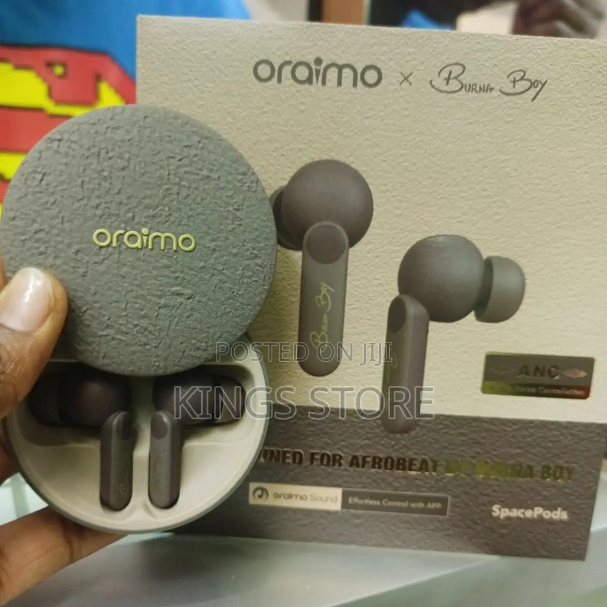 Oraimo Spacepods X Burna Boy ANC True Wireless Earbuds
