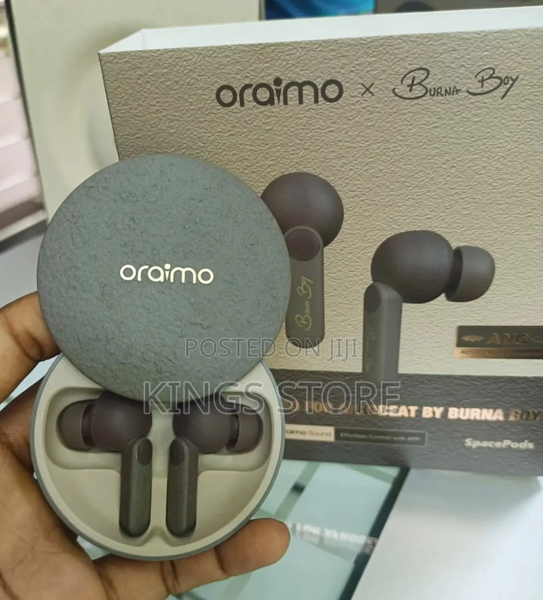Oraimo Spacepods X Burna Boy ANC True Wireless Earbuds