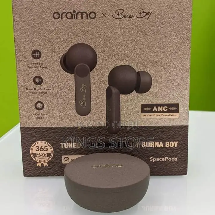 Oraimo Spacepods X Burna Boy ANC True Wireless Earbuds