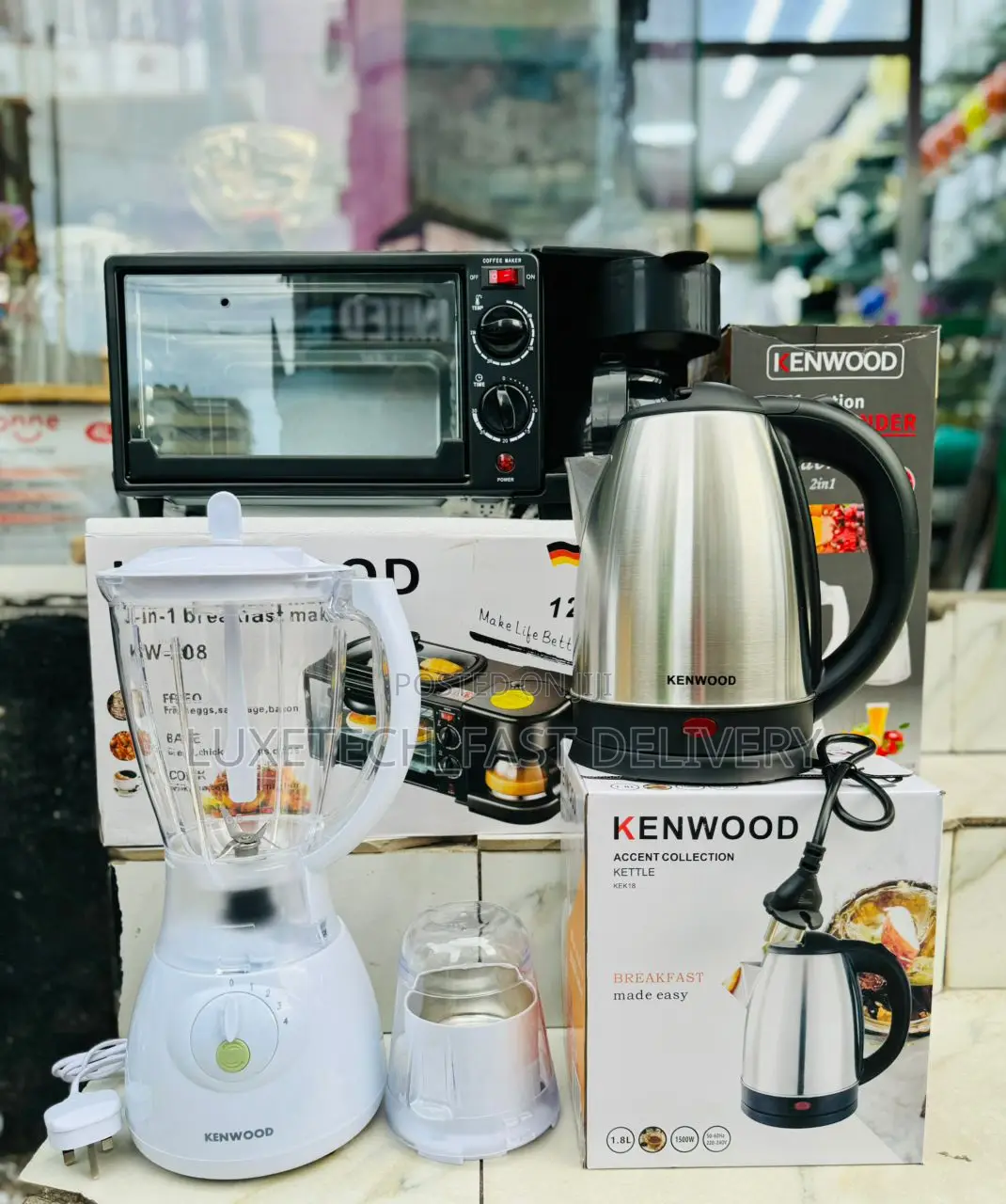 Offer Full Package Breakfast Maker+Blender 1.5L+Kettle 1.8L