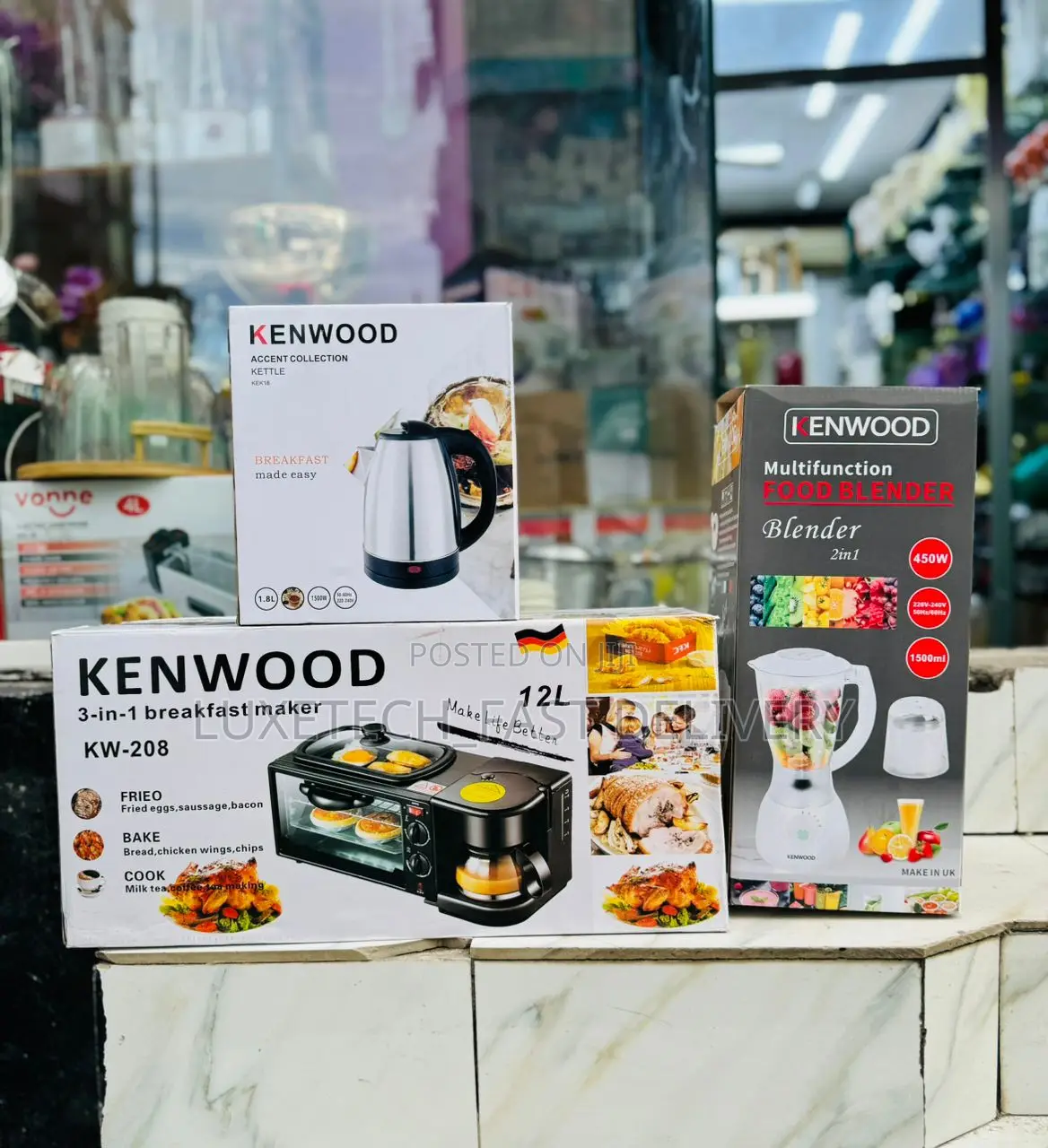 Offer Package Blender 1.5L+Breakfast Maker+Kettle 1.8L