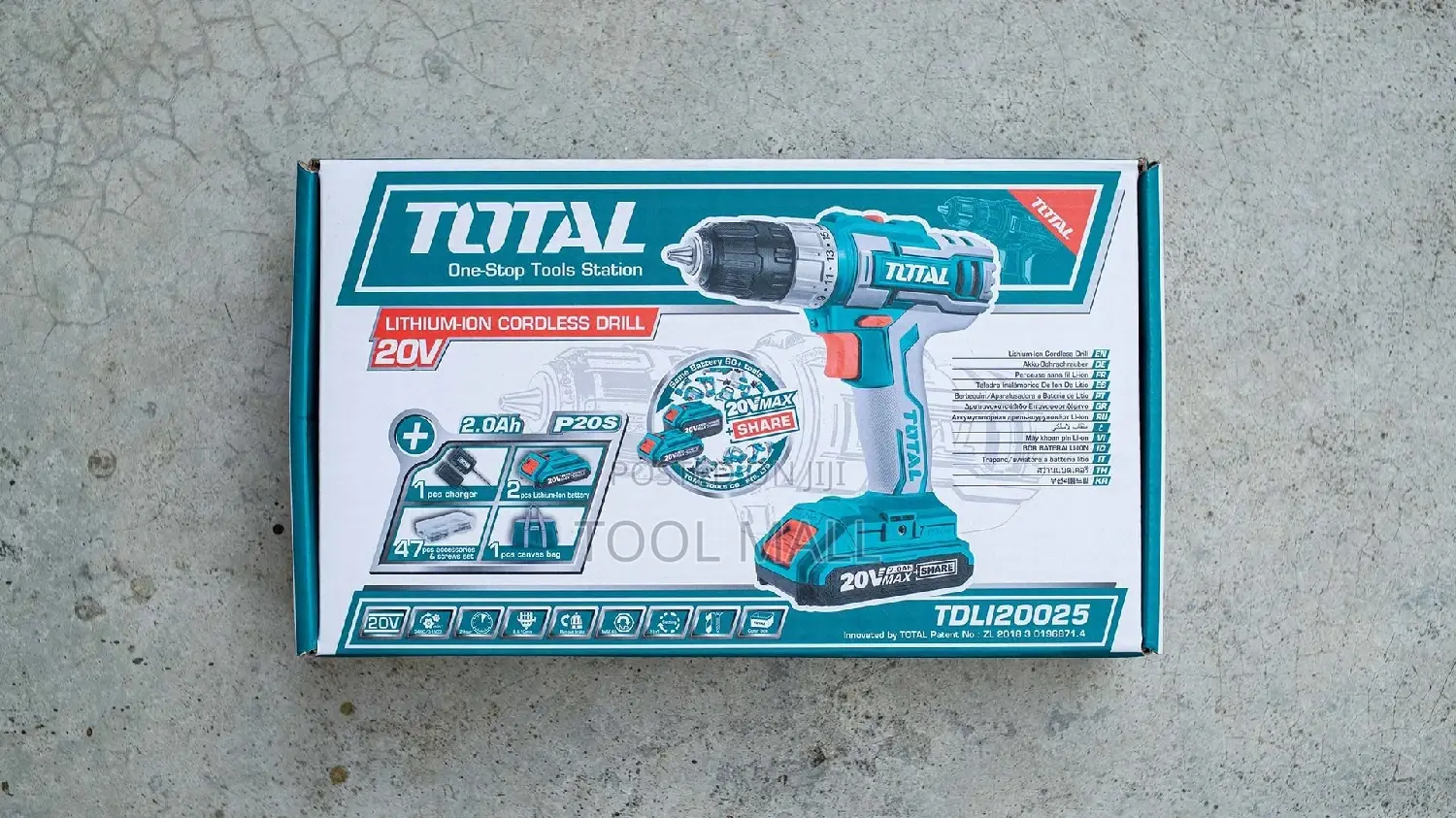 Total Cordless Drill 20v TDLI20025