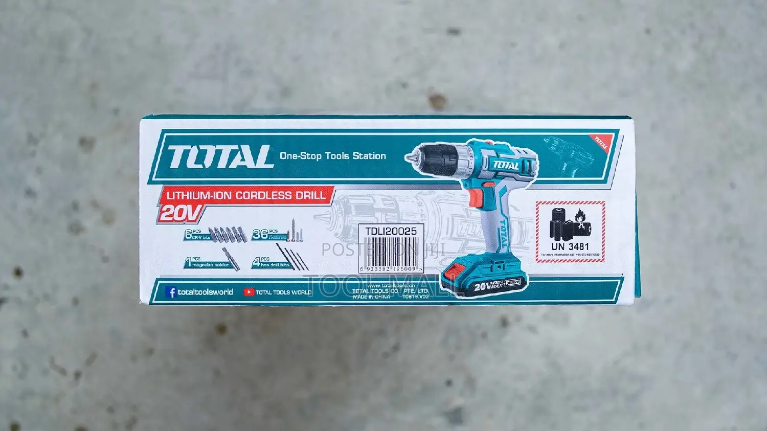 Total Cordless Drill 20v TDLI20025