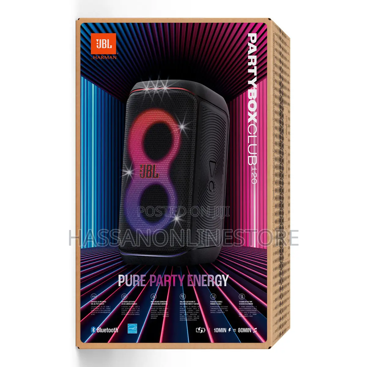 JBL Partybox Club 120 160w Wireless Party Speaker
