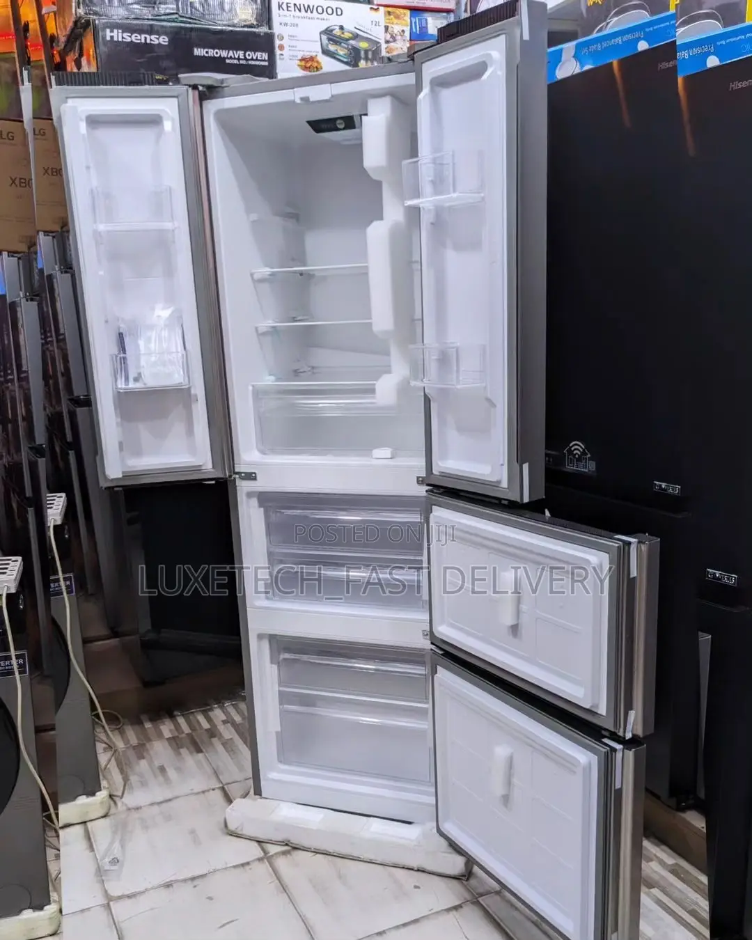 Mr UK Fridge 282 Litres Non-Frost Design Multi-Door Fridge